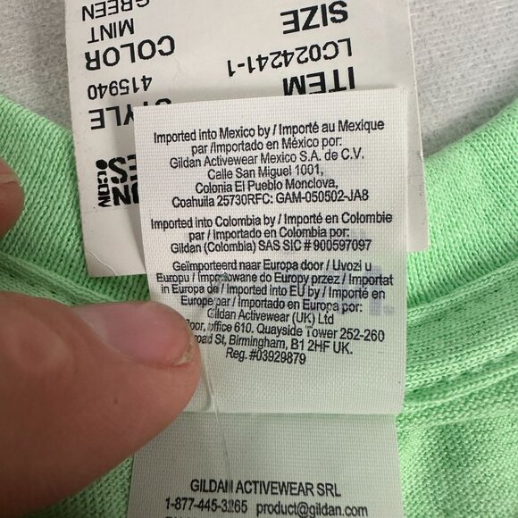 Norwegian Cruise Line St. Thomas Mint Green Gildan T-Shirt XL 100% Cotton - Picture 7 of 7